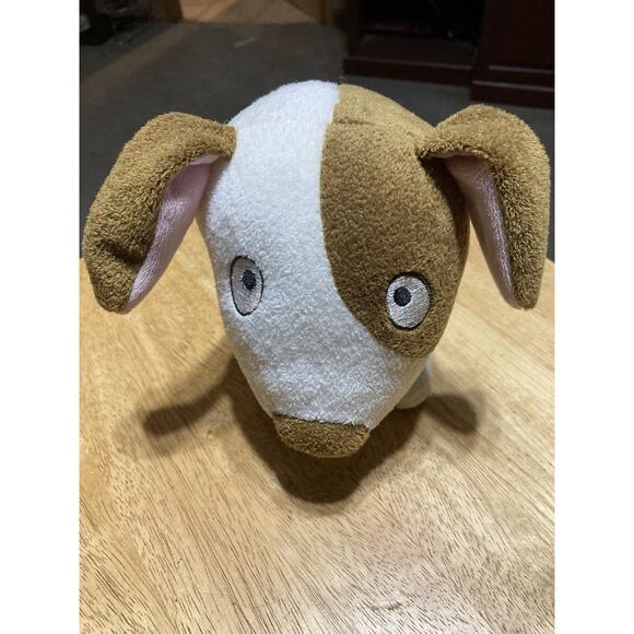 Hallmark Stuffed Animal Bull Terrier Puppy Dog Plush Toy Big Head Brown Dog - Picture 7 of 7